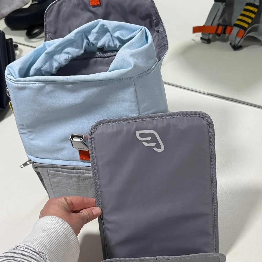 Jetkids by Stokke Crew Backpack Light Blue & Gray Travel Backpack - Picture 16 of 16